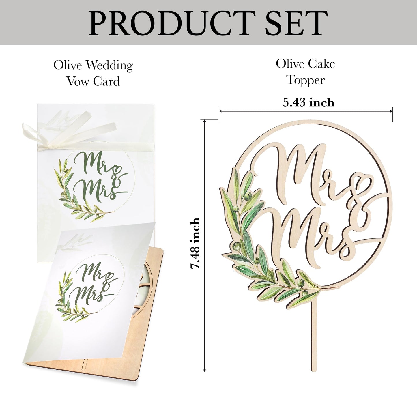 Wooden Mr And Mrs Cake Topper, Rustic Wedding Cake Toppers Bride And Groom, Novios Para Pastel De Boda, Wedding Essentials Must Have 2025, His And Hers Gifts (Greeny)