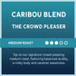 Caribou Coffee, Medium Roast Naturally Decaffeinated Ground Coffee - Caribou Blend 72 Ounces (6 Bags Of 12 Ounces)