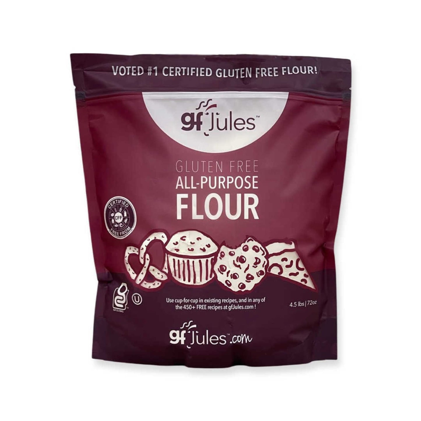 gfJules Certified Gluten Free All Purpose Flour | No Grit | Great Cup for Cup Baking Alternative to Regular Flour, Voted #1 by G