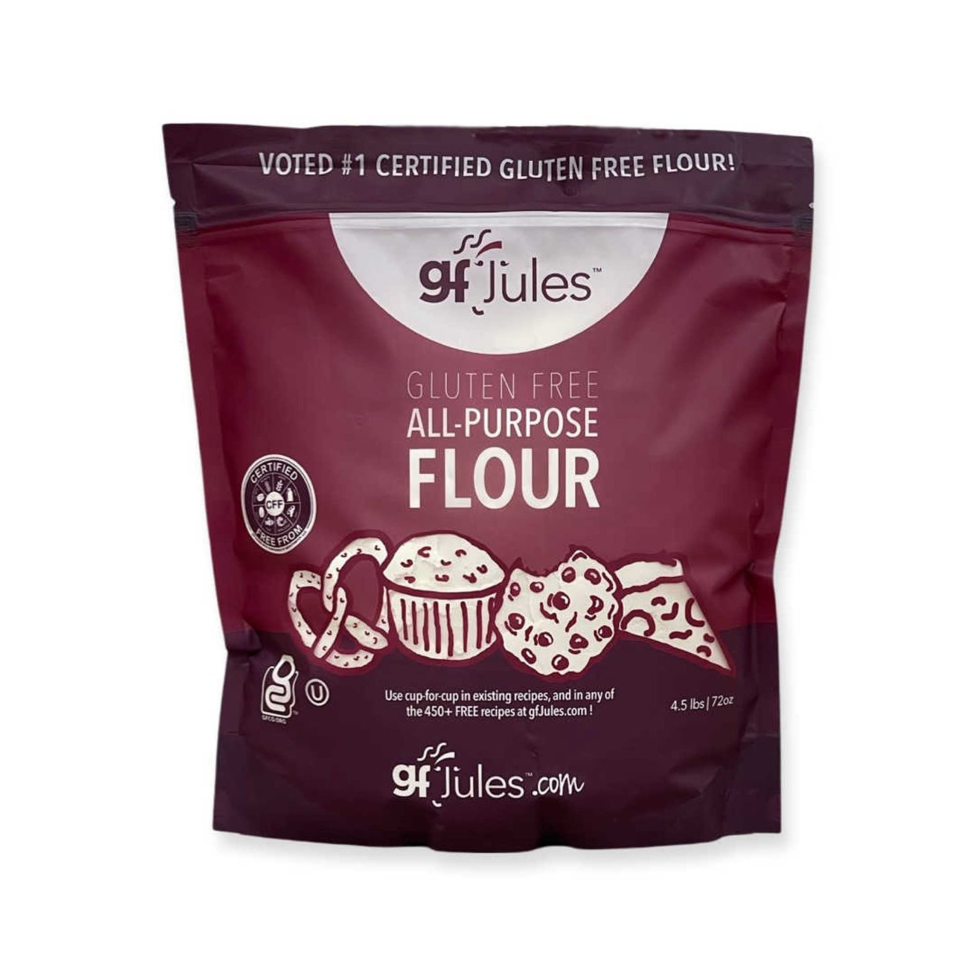 gfJules Certified Gluten Free All Purpose Flour | No Grit | Great Cup for Cup Baking Alternative to Regular Flour, Voted #1 by G