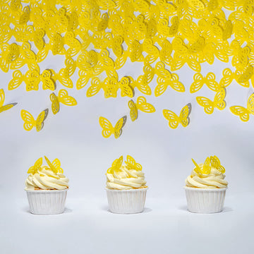 Edible Flowers -Edible Leaves -Edible Butterflies Wafer Paper Cake Cupcake Toppers For Decorating Rice Paper Food Decorations Fo