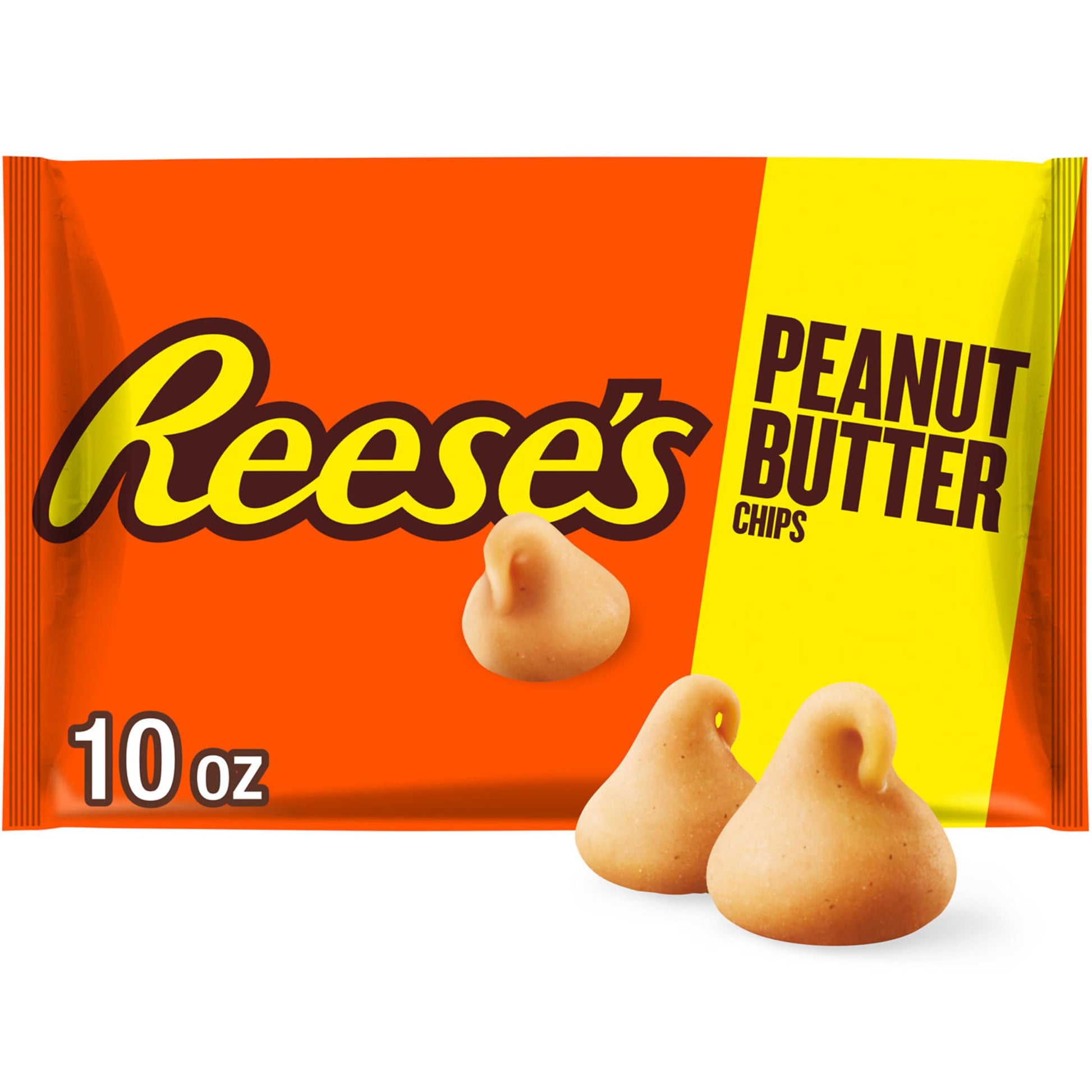 REESES Peanut Butter Baking Chips Bag, 10 oz