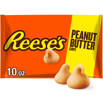 REESES Peanut Butter Baking Chips Bag, 10 oz