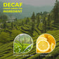Wt Weetee Organic Decaf Green Tea With Lemon Flavor, Decaffeinated Lemon Green Tea Bags 100 Count, Refreshing & Soothing, Super