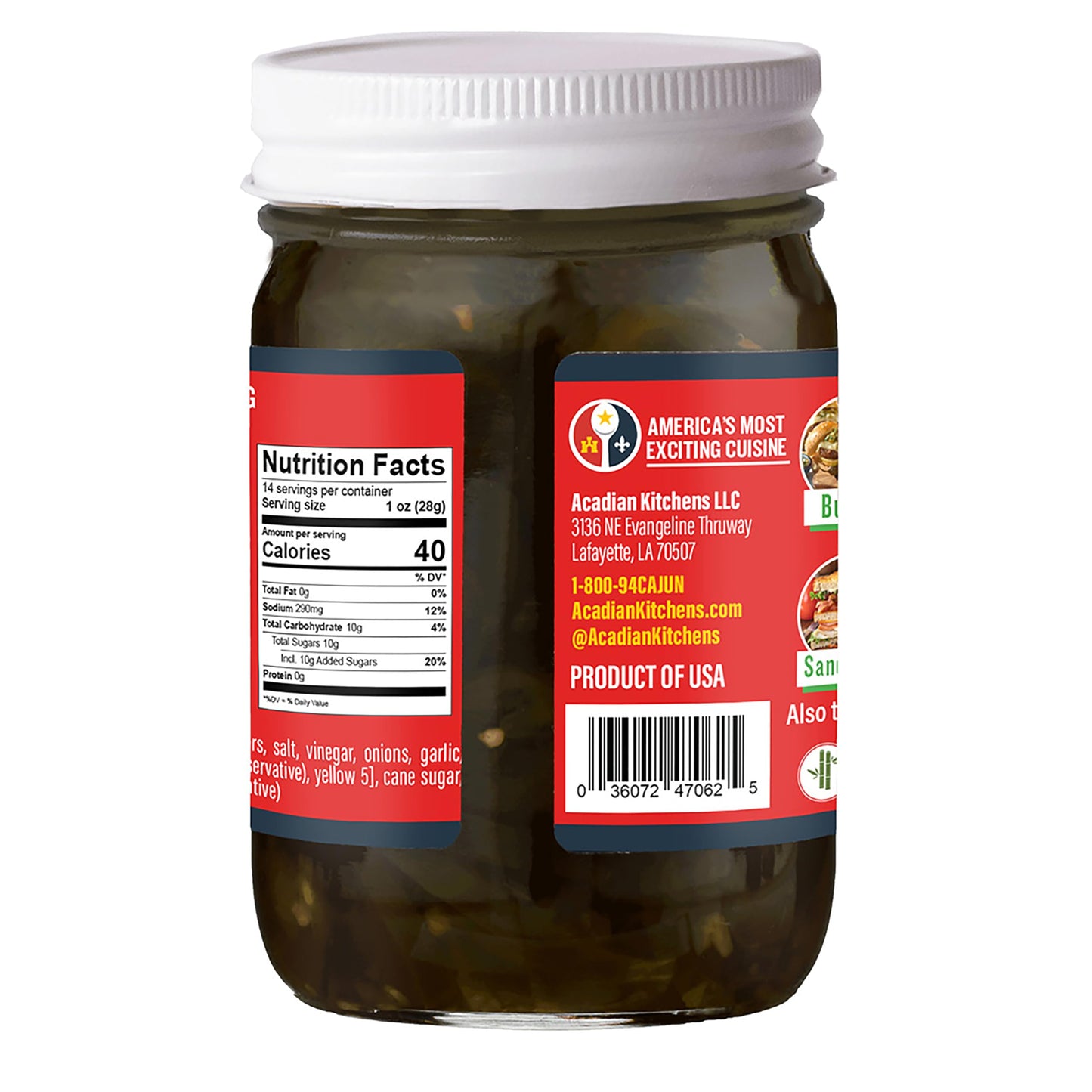 Candied Jalapeo Slices 12 Fl Oz Ragin' Cajun Foods (Pack Of 1)