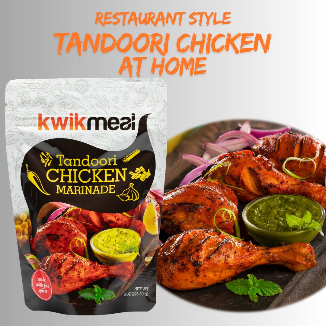 Restauraunt Style Tandoori Chicken Marinade Paste | 226g (8.0 OZ) | Perfect Marinade for Tandoori & Tikka | 12 Aromatic Spices |