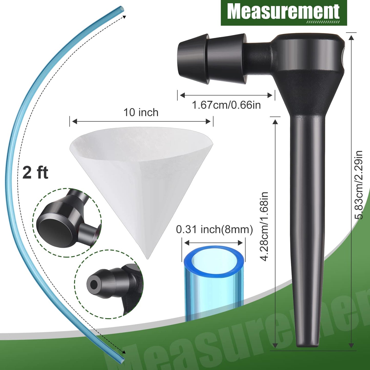 Tegeme 35 Pcs Maple Syrup Tapping Kit 15 Plastic Tree Taps Spiles 15 Syrup Collection Tubes Drops with 5 Sap Filter for Maple Bi