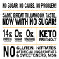 Tillamook Country Smoker Beef Jerky, Keto Friendly, Zero Sugar, Original, 2.2 Ounce (Pack of 4), Red