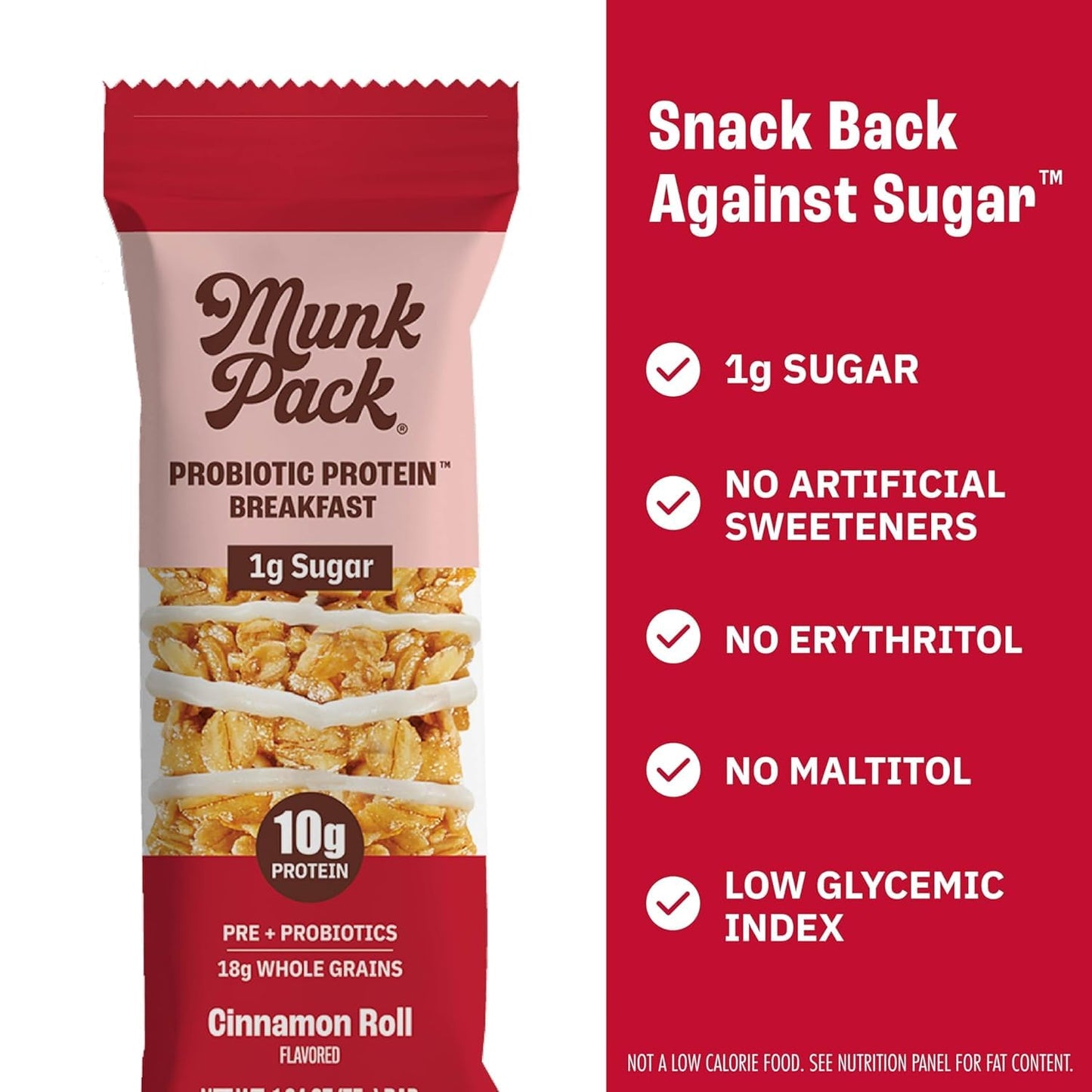 Munk Pack Sampler Pack Probiotic Protein Snack Bars Stocking Stuffers | 10g Plant Protein  1g Sugar  6g Fiber |Diabetic-Friendly Ideal Breakfast Bars - On-the-Go Snacks  Gluten-Free  Non-GMO | 5 Count