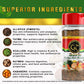 Caribbean Kitchen HOT Jerk Seasoning - 100% Authentic Jamaican Spice Blend, 4 Oz, Kosher, Low Sodium, Non-GMO, Gluten-Free, Vegan