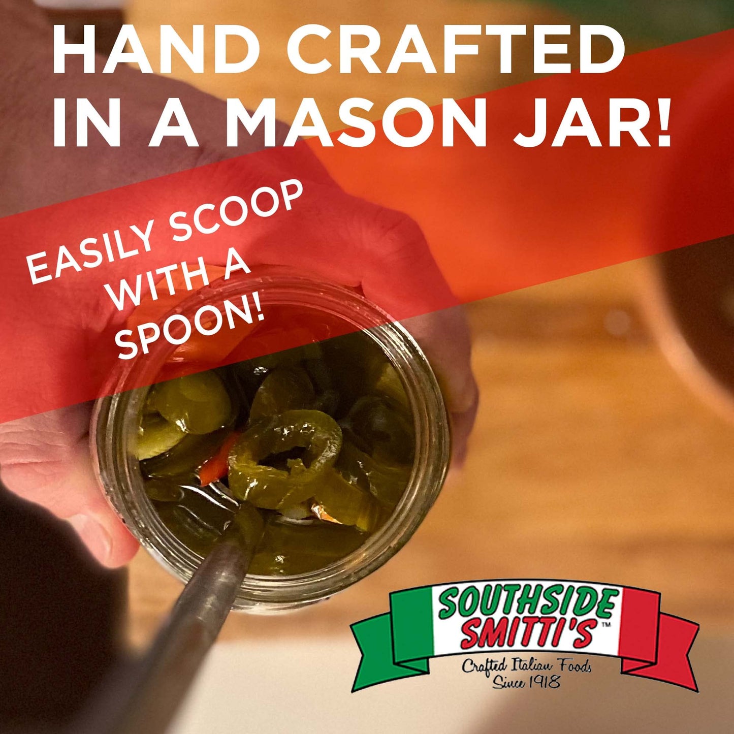 Southside Smitti'S - Italian Style Giardiniera - Medium - 16 Oz - Best Chicago Style Giardiniera Peppers - Original Southside Re