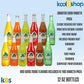 Jarritos Variety Pack Mexican Soft Soda Drink 12 Fl Oz Glass Bottles 12 Pack + 15 Sugarcane Disposable Straws By Kool8Shop Infin
