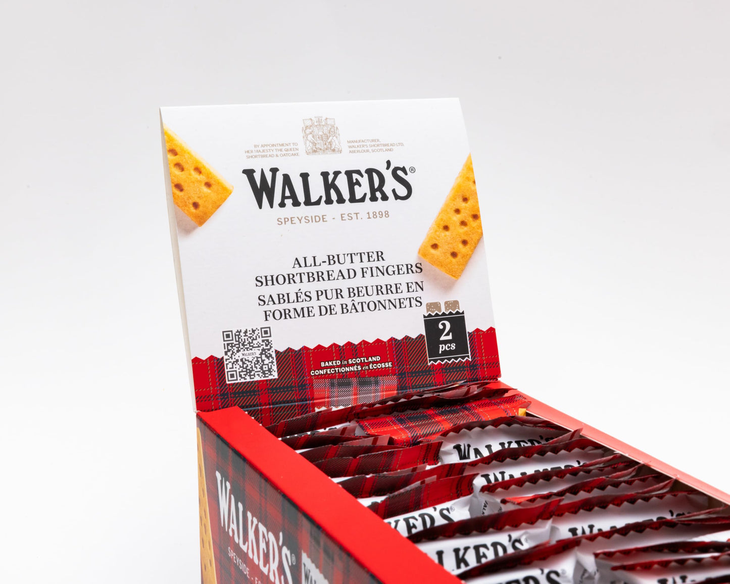 Walkers Shortbread Fingers Shortbread Cookies Snack Packs, 24 Count