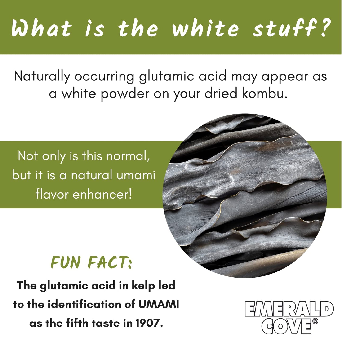 Emerald Cove Pacific Kombu, Non-GMO Dried Seaweed Pieces, Resealable Bag, 1.76 Ounce (2 pk)