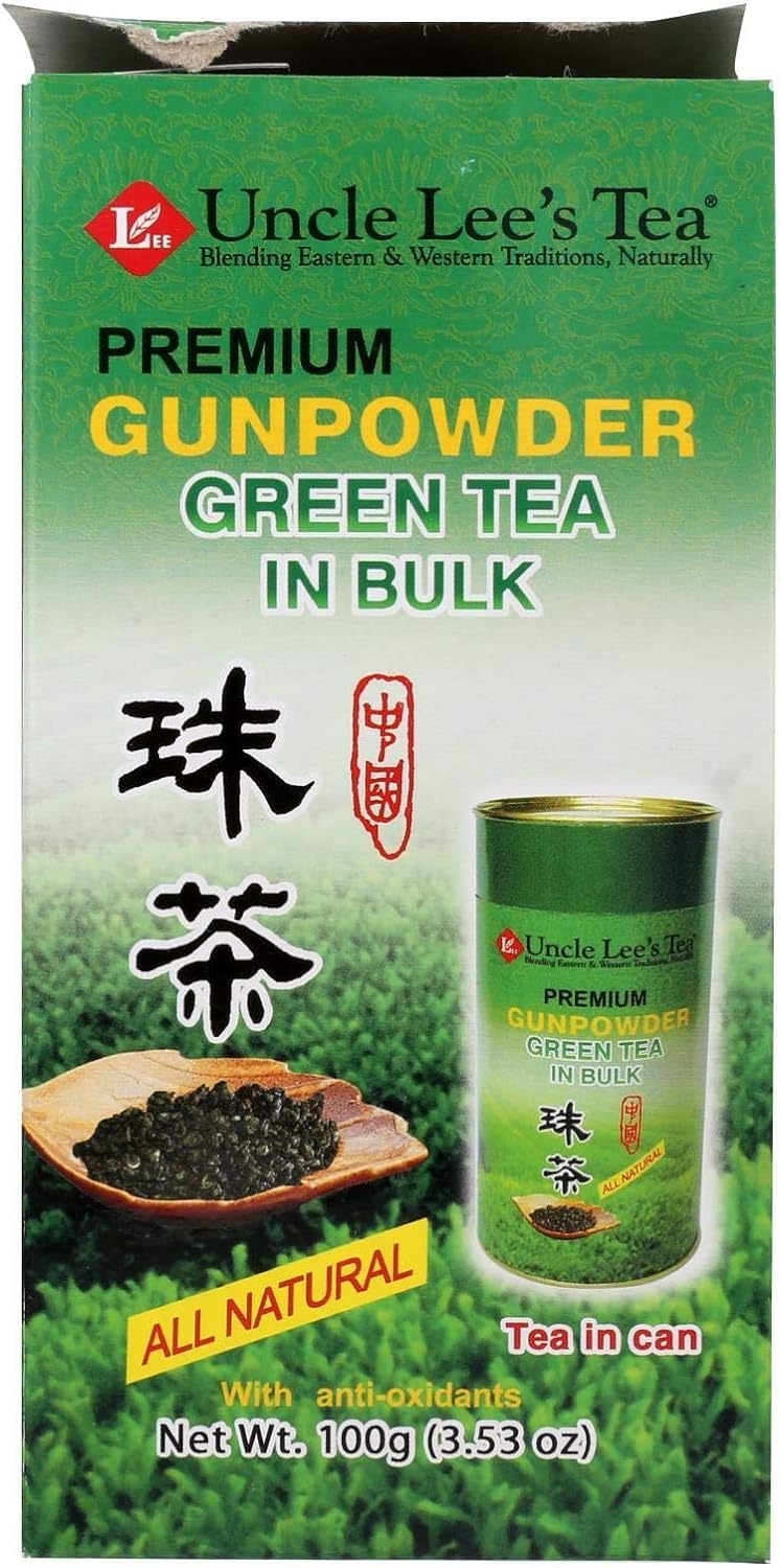 Uncle Lees Premium Gunpowder Green Tea, 5.29 Ounce Bulk Pack, Model 00146766