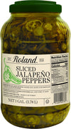 Roland Foods Sliced Jalapeno Peppers in Brine, 128 Fluid Ounce (Pack of 4)