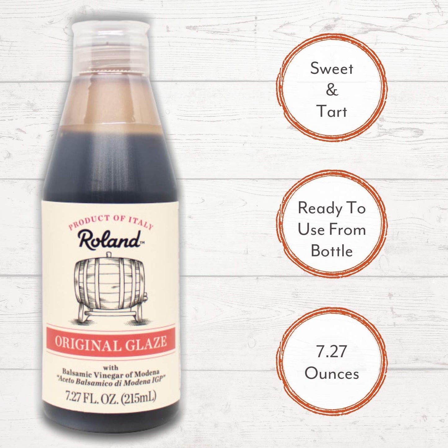 Roland Foods Balsamic Vinegar Glaze Of Modena, 7.27 Ounce