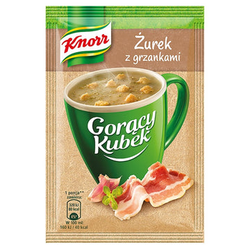 Knorr Goracy Kubek Zurek z Grzankami Sour Rye Soup Mix 17g Bag (5-Pack)