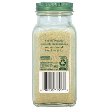 Simply Organic Garlic Powder Certified Organic, 3.64-Ounce Container