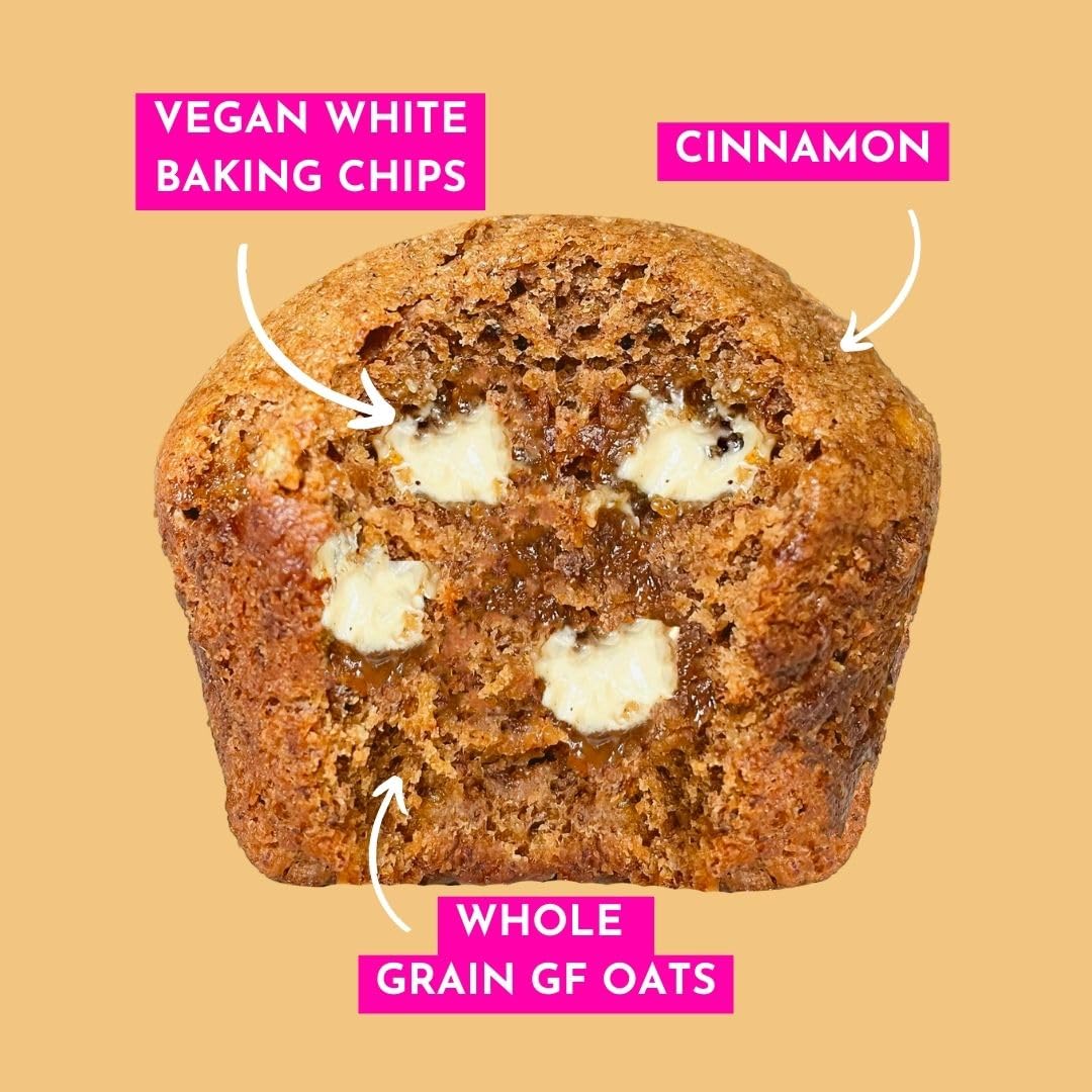 Gonanas Cinnamon Roll Banana Bread Mix, Vegan, Gluten Free Healthy Snacks. Oat Flour Bread Or Muffin Mix. Women Owned, Us Ingredients, Dairy Free, Nut Free, Delicious Snacks (3 Pack)