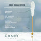 Candy Envy Amber Cafe Rock Candy Sticks - 36 Individually Wrapped Swizzle Sticks - 36 Count