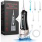 Cordless Water Dental Flosser For Teeth Rechargeable - Fzcok 7 Clean Settings Oral Irrigator For Braces Adults Teeth Cleaning Po