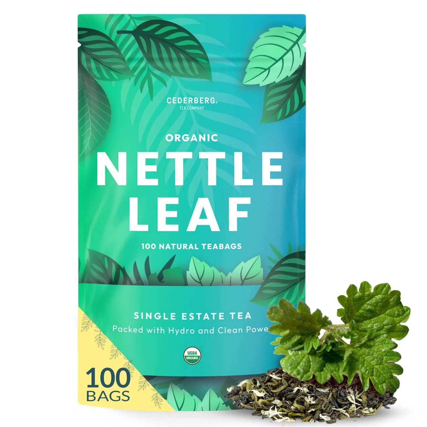 Organic Nettle Leaf Tea | Eco-Friendly Tea Bags | Non-Gmo Caffeine Free Tea With Zero Sugar | Cederberg Tea Company.