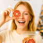 Fangkic Dehydrated Citrus Slices Set - 70+ Pieces, 6 Ounce - Lemon, Lime, Orange, G fruit, Includes 25 Paper Umbrellas and Tweezers