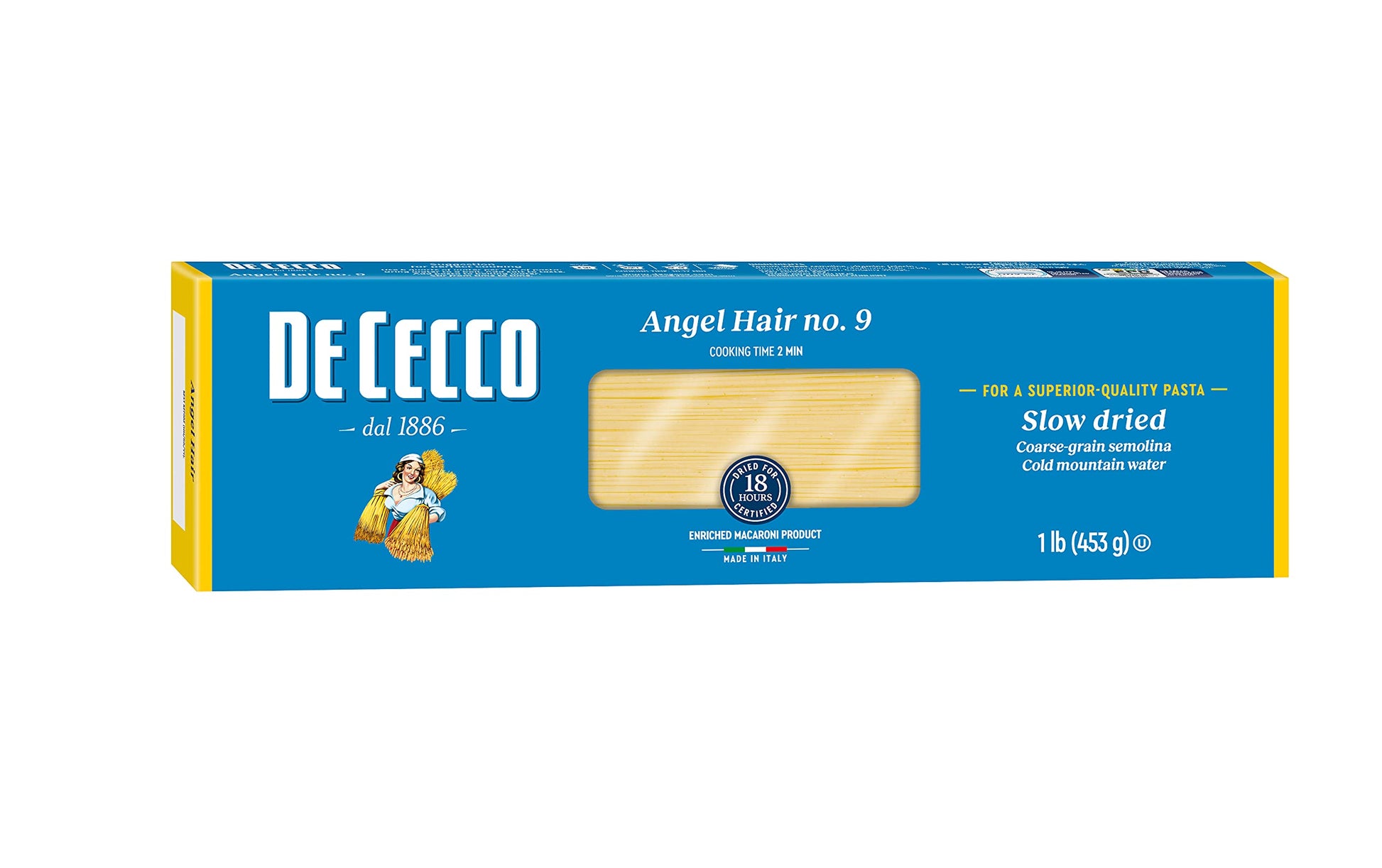 De Cecco Capellini Pasta Cut No. 9 (16 Oz. Box) imported from Italy