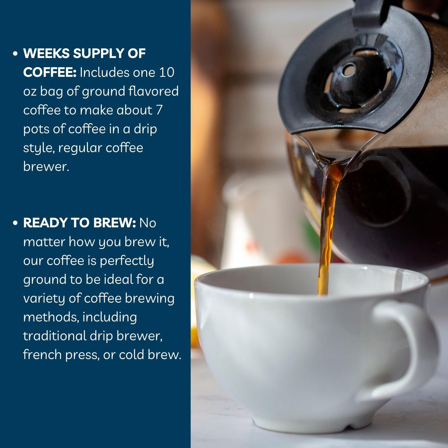 Door County Coffee Hawaiian Hazelnut Flavored Coffee |10Oz Bag | Ground Coffee Medium Roast |100% Arabica Coffee | Hawaiian Hazelnut