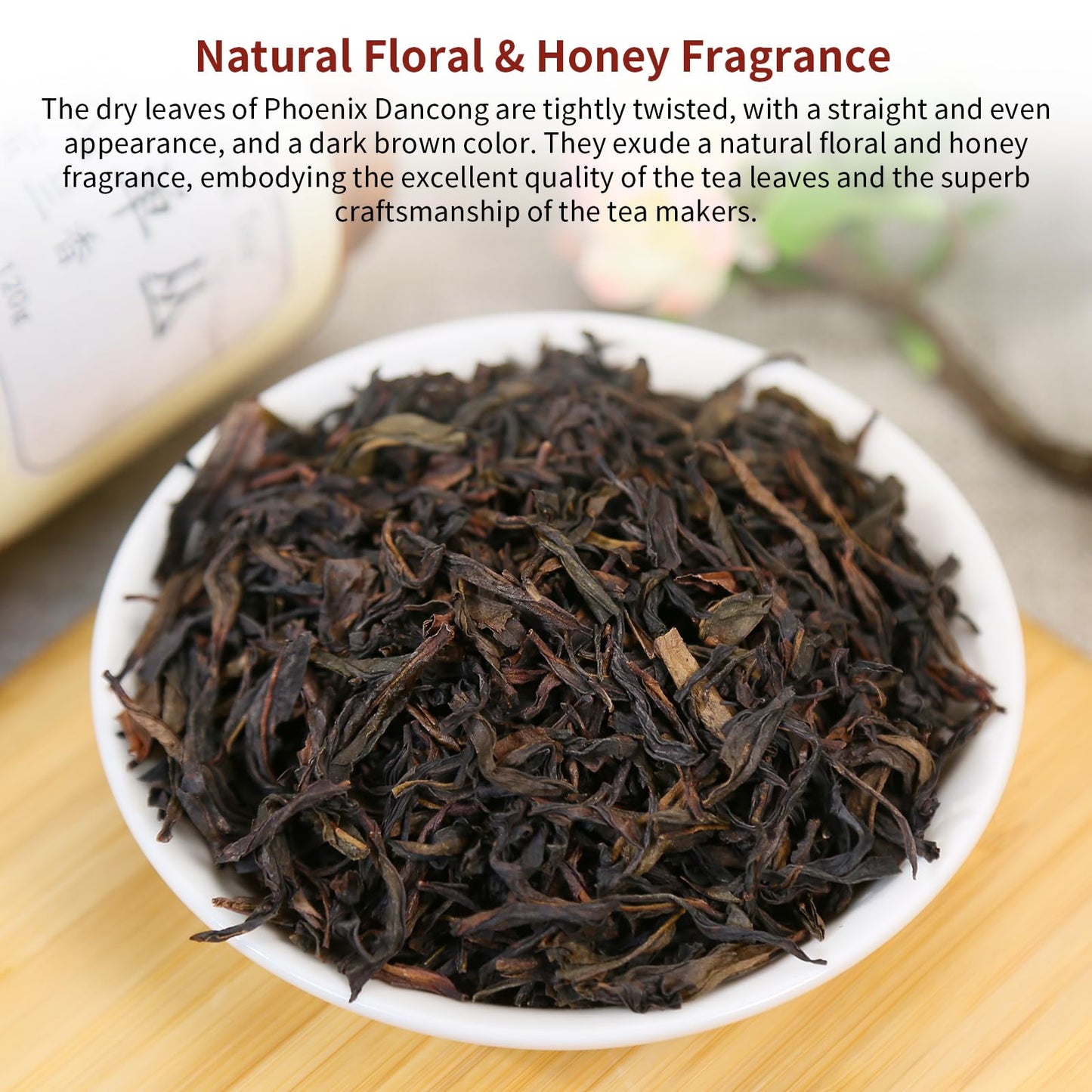 Yuexi Dan Cong Tea Oolong Tea Loose Leaf 4.23Oz/120G Top-Grade Chaozhou Phoenix Mountain Tea Rich Flavor Orchid Fragrance
