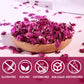 Jarteela Dried Rose Petals - Natural Edible Flower Petals, 2oz, Red, Non-GMO for Tea, Soap & Baking