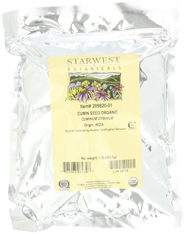 Starwest Botanicals Organic Cumin Seed - 1 Pound Bag - TH-SW0025