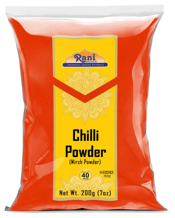 Rani Chilli Powder (Mirchi) Ground Indian Spice 7oz (200g) ~ All Natural | Salt-Free | Vegan | No Colors | Gluten Friendly | NON