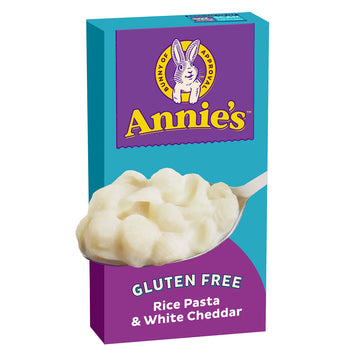 AnnieAs White cheddar Shells gluten Free Mac and cheese Dinner with Rice Pasta Kids Macaroni and cheese Dinner 6 OZ