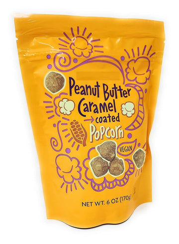 Peanut Butter Caramel Coated Popcorn 6 oz/170g (Pack of 1)