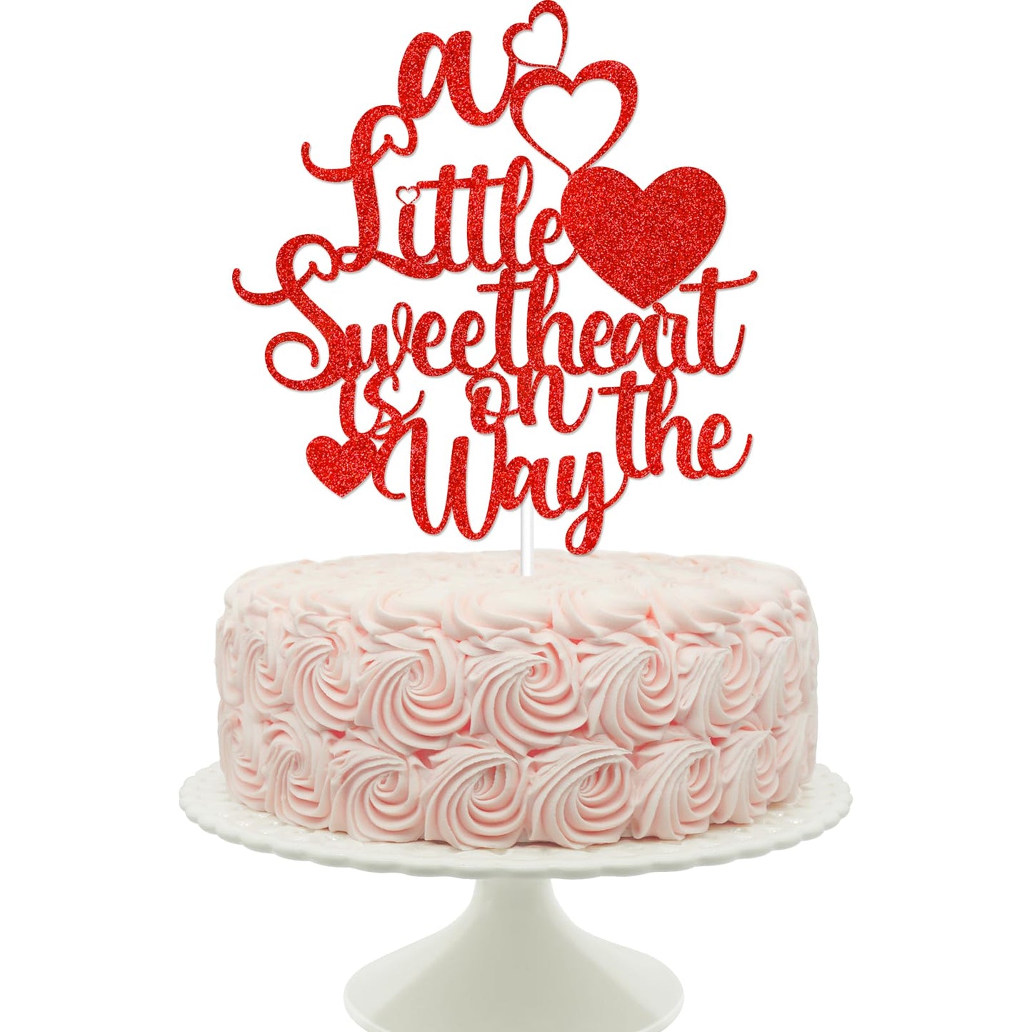 A Little Sweetheart Is On The Way Cake Topper Valentines Baby Shower Decorations A Little Sweetheart Is On The Way Baby Shower Valentines Day Baby Shower Our Little Sweetheart Baby Shower Decorations