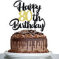Klionjor 80Th Happy Birthday Cake Topper Happy Birthday Cake Decoration 80Th Birthday Party Decoration Gift Plugin (80)