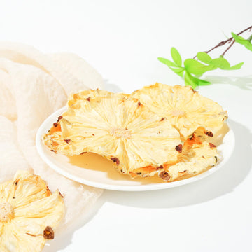 Syveyilla Dried Pineapple Slices - Dehydrated, 250g/8.82oz, 100% Natural, No Additives, Perfect for Cocktails, Baking, and Crafts