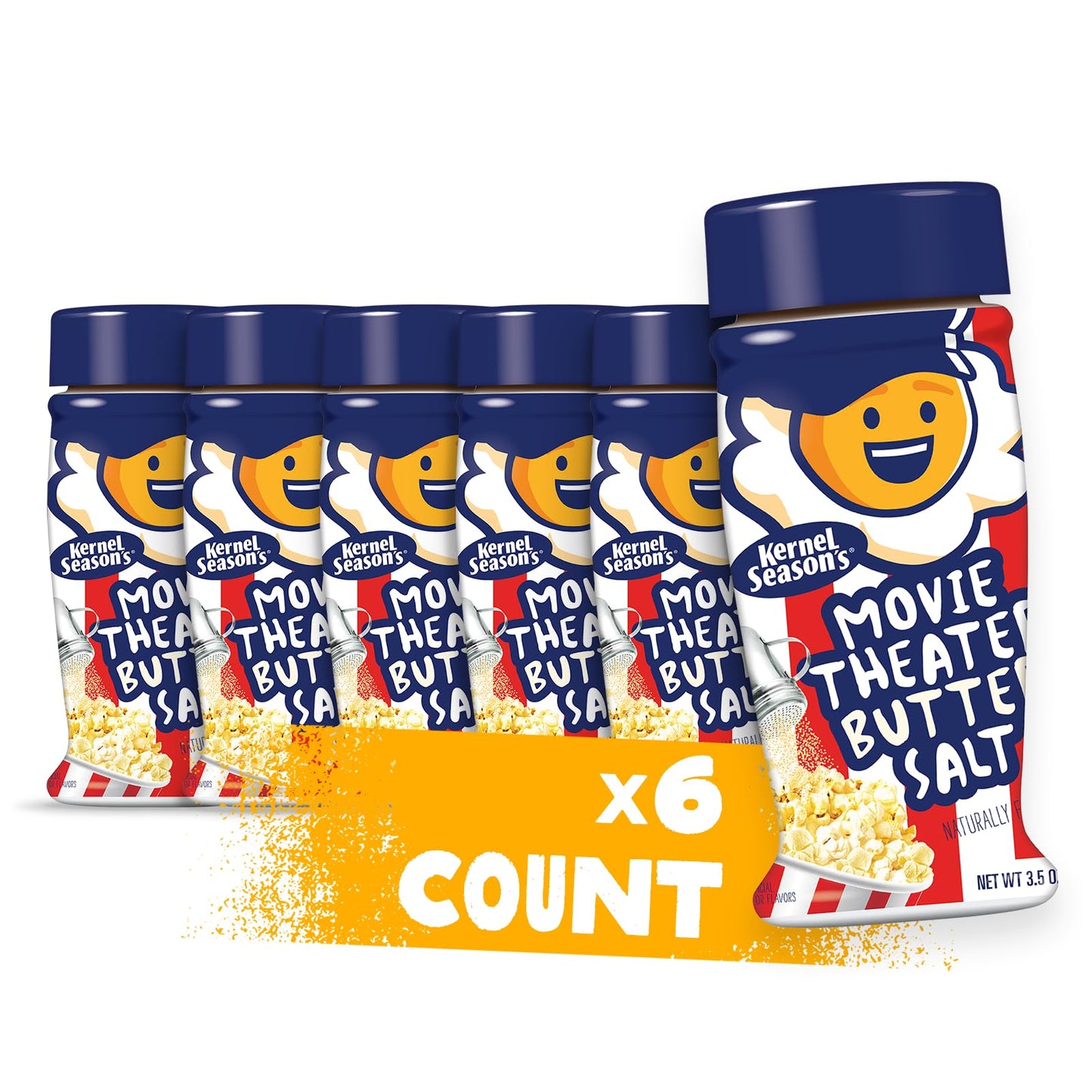 Kernel Season'S Popcorn Seasoning, Movie Theater Butter Salt, 3.5 Ounce (Pack Of 6)
