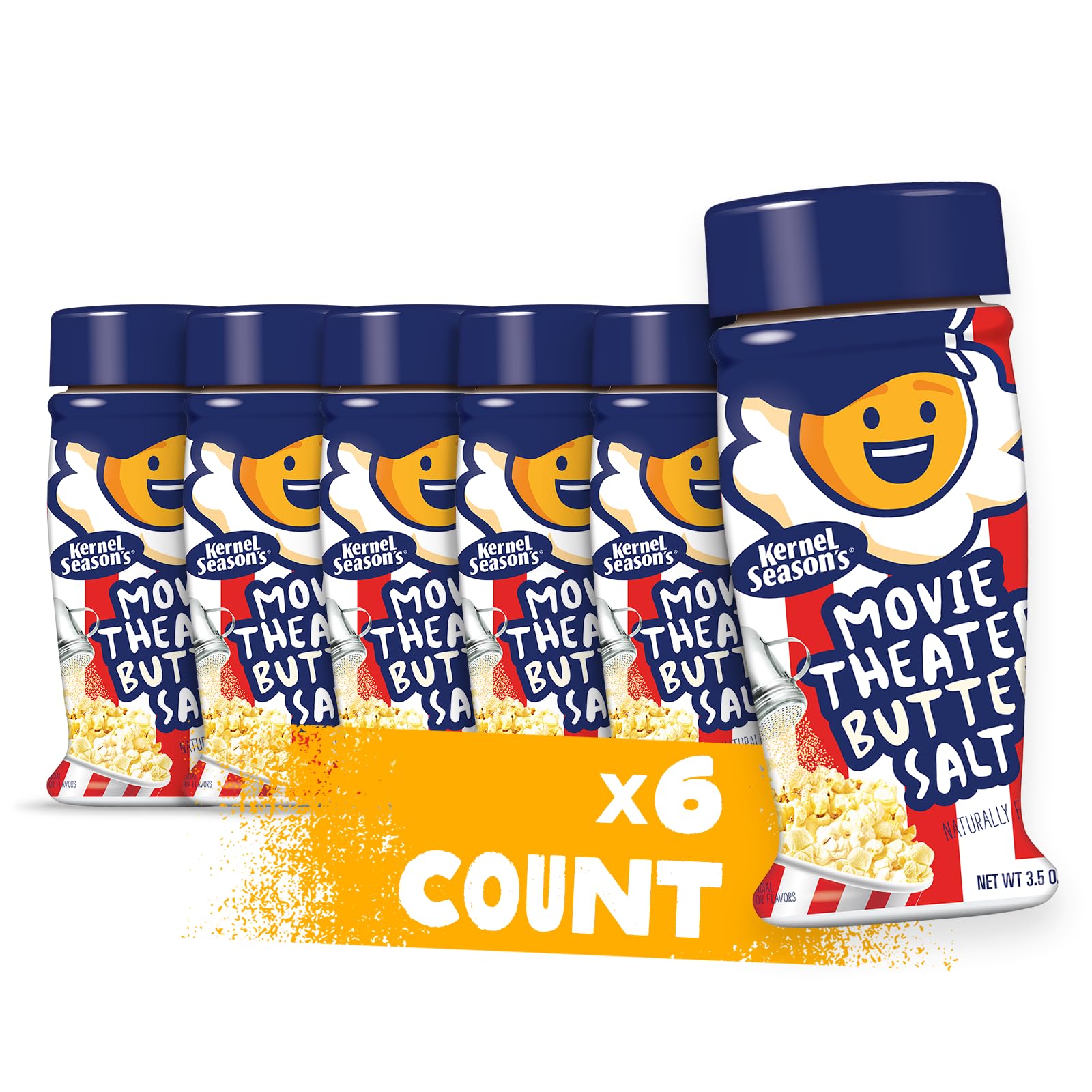 Kernel Season'S Popcorn Seasoning, Movie Theater Butter Salt, 3.5 Ounce (Pack Of 6)