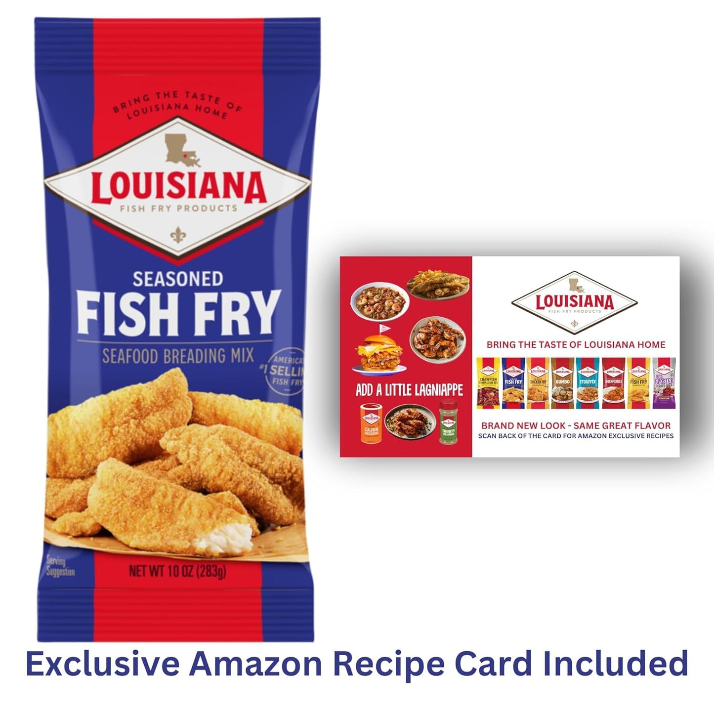 Louisiana Fish Fry, Seasoned Fish Fry, 10 Oz (Pack Of 4)
