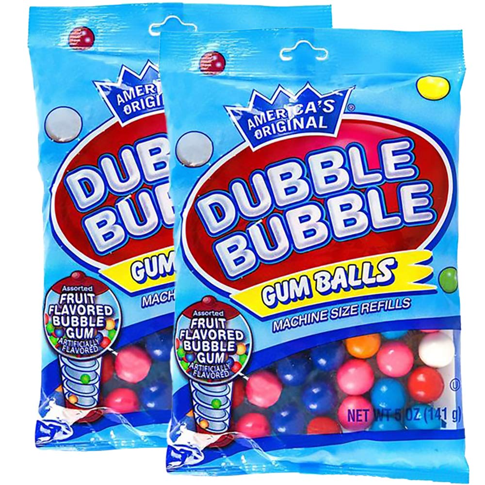 Fruidles Fruit Flavored Gum Balls, Machine Size Refills, Kosher Certified Parve, 5Oz Bag (Pack Of 2)