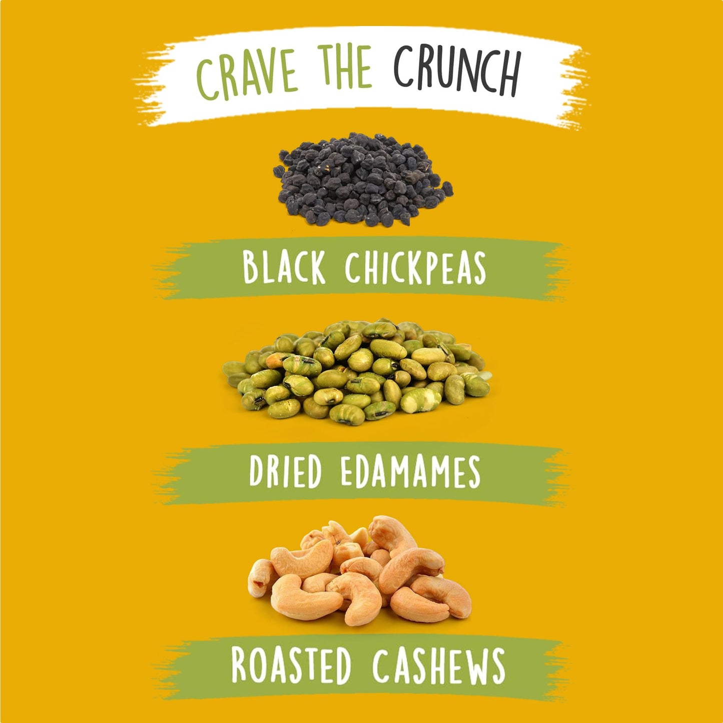 Beanvivo Healthy Snacks For Mature-Themeds & Kids With 7G Protein & 4G Fiber Per Serving With Dried Edamame, Roasted Cashew And Black Chickpeas - Vegan & Gluten Free - Keto Friendly & Non-Gmo - 8Pack (1.05 Oz Each Pouch)