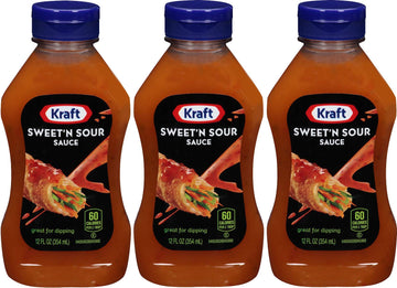 Kraft, Sweet & Sour Sauce, 12Oz Squeeze Bottle (Pack Of 3)