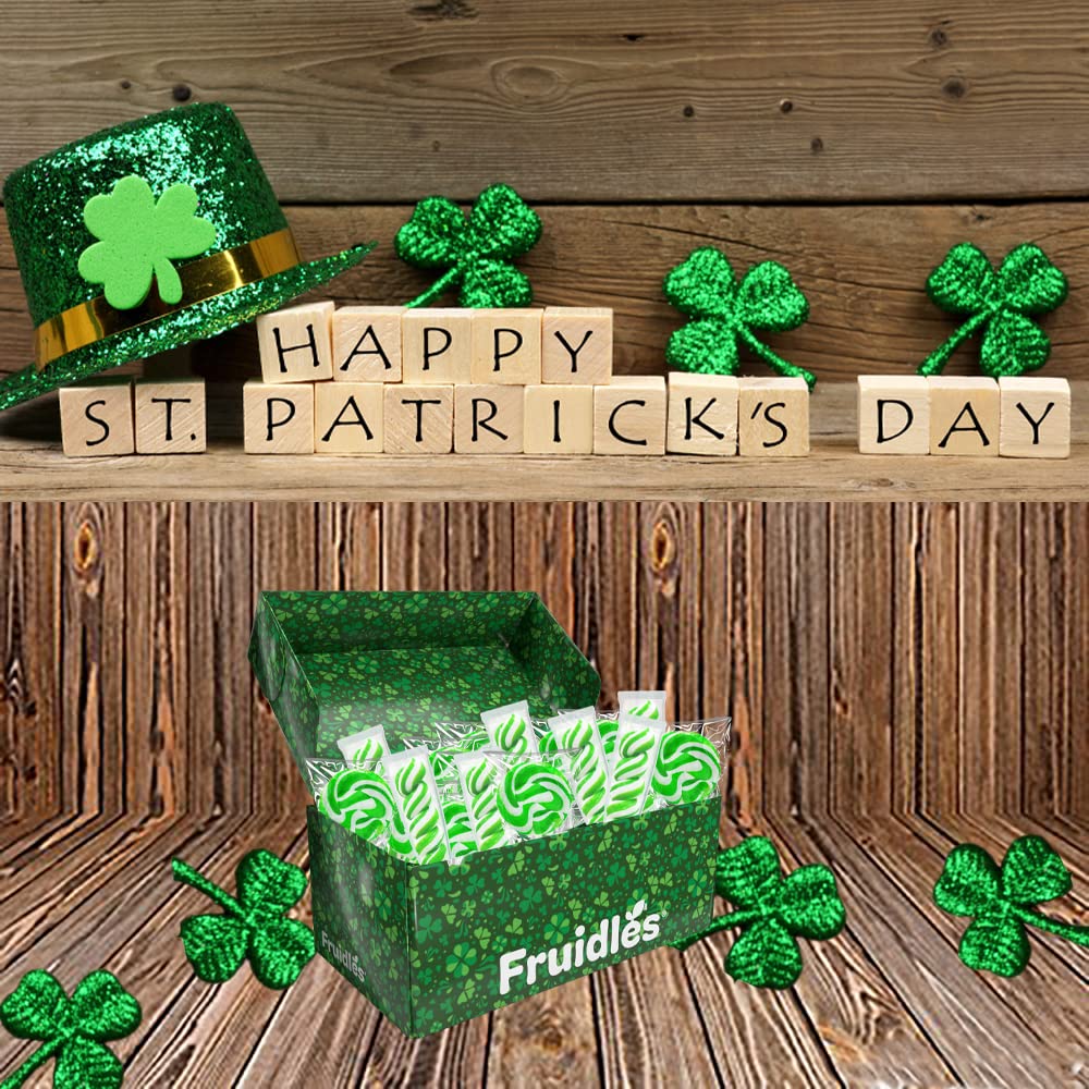 Fruidles St. Patrick'S Day Swirl Variety Lollipops, Party Favor Box, Individually Wrapped (24-Pack)