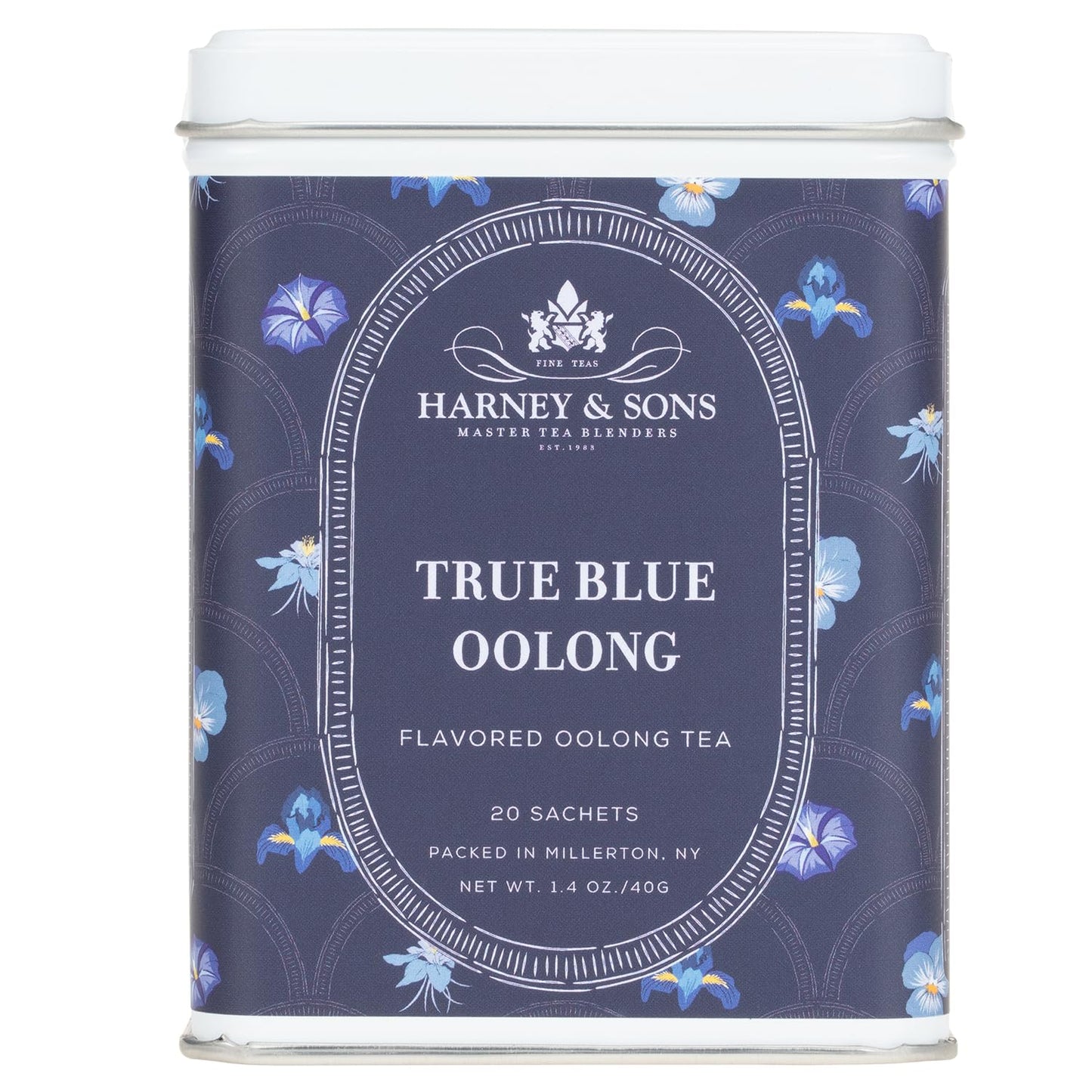 Harney & Sons True Blue Oolong Tea, Tin of 20 Sachets