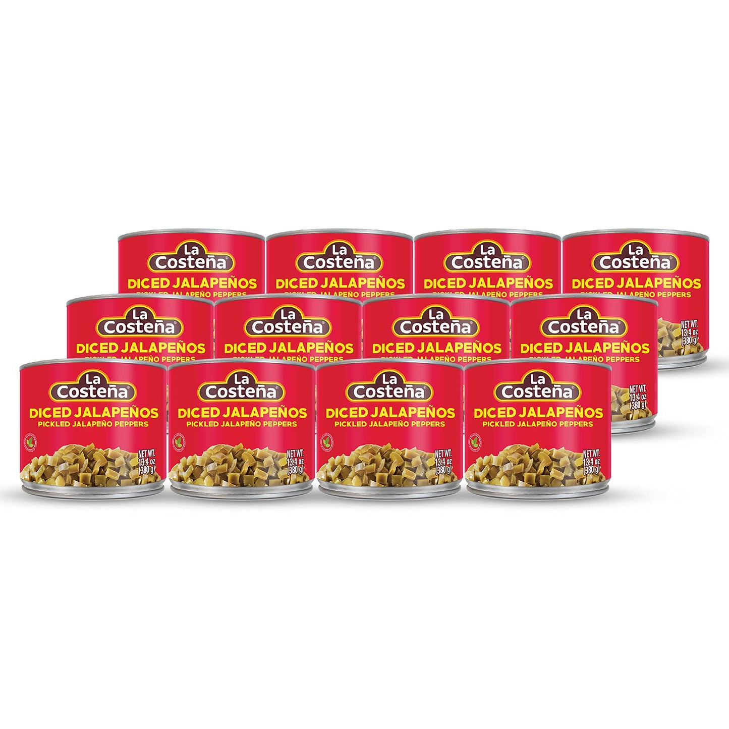 La Costea Diced Jalapeo Peppers, 13.4 Ounce Can (Pack Of 12)