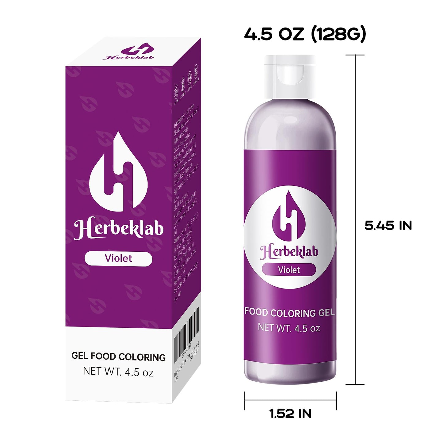 Purple Food Coloring Gel 4.5 Oz Professional Grade Purple Food Dye Concentrated Violet Gel Food Coloring For Icing Baking Cake D