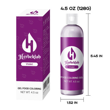 Purple Food Coloring Gel 4.5 Oz Professional Grade Purple Food Dye Concentrated Violet Gel Food Coloring For Icing Baking Cake D